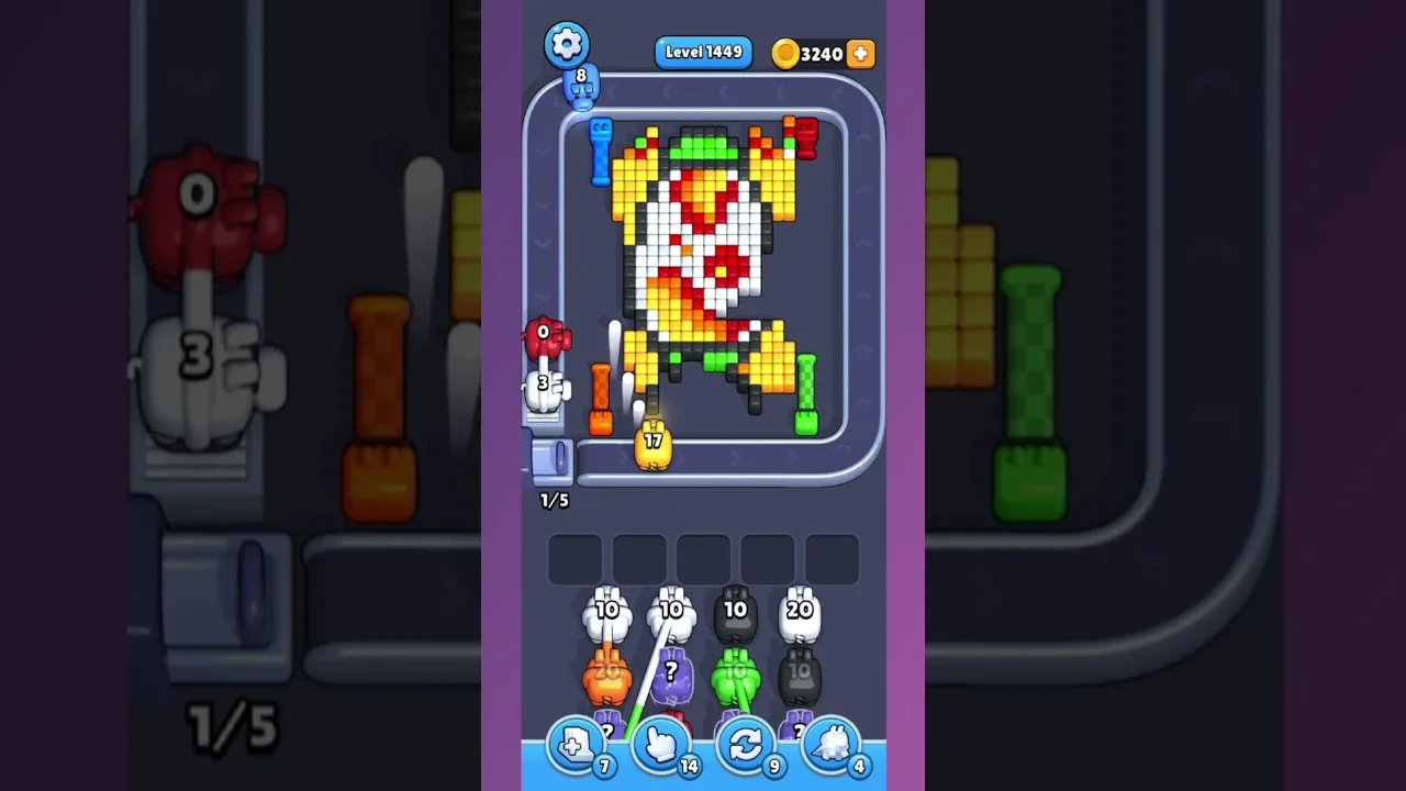 Pixel Flow Level 1449 Solution: Complete Walkthrough & Guide