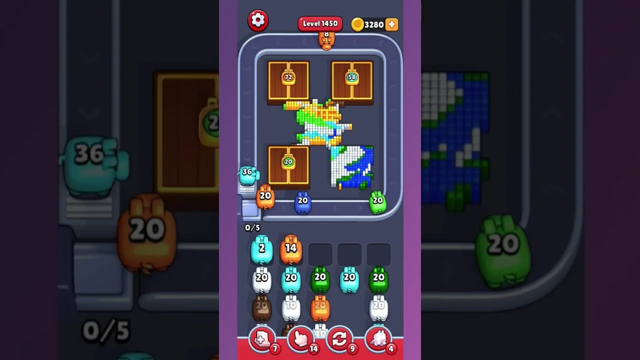 Pixel Flow Level 1450 Solution: Complete Walkthrough & Guide