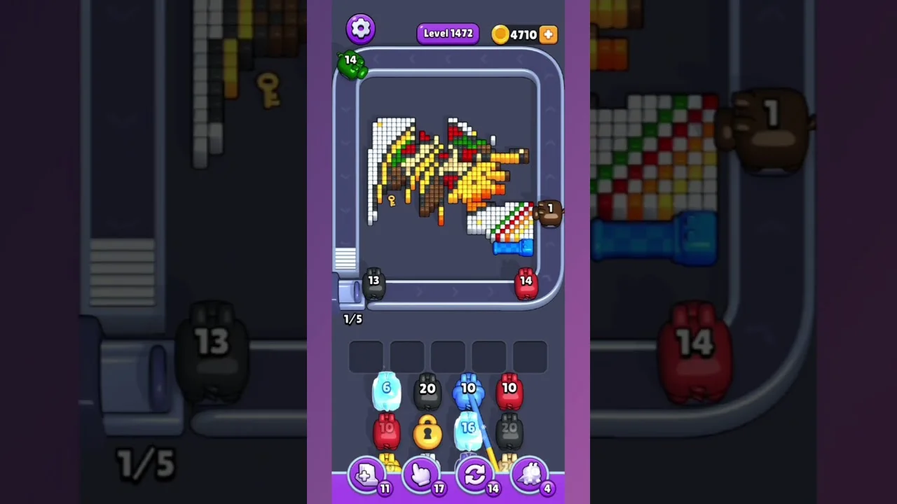 Pixel Flow Level 1472 Solution & Walkthrough Guide