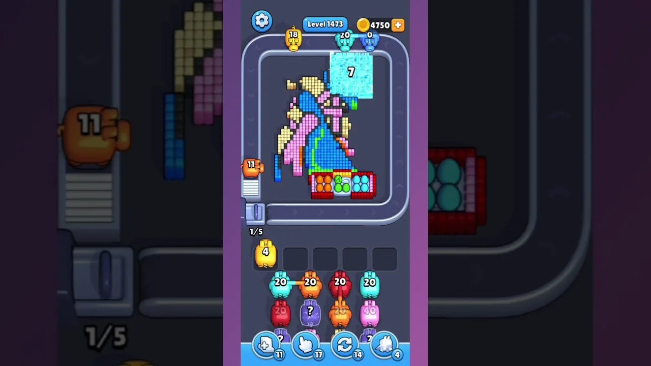 Pixel Flow Level 1473 Solution & Walkthrough Guide