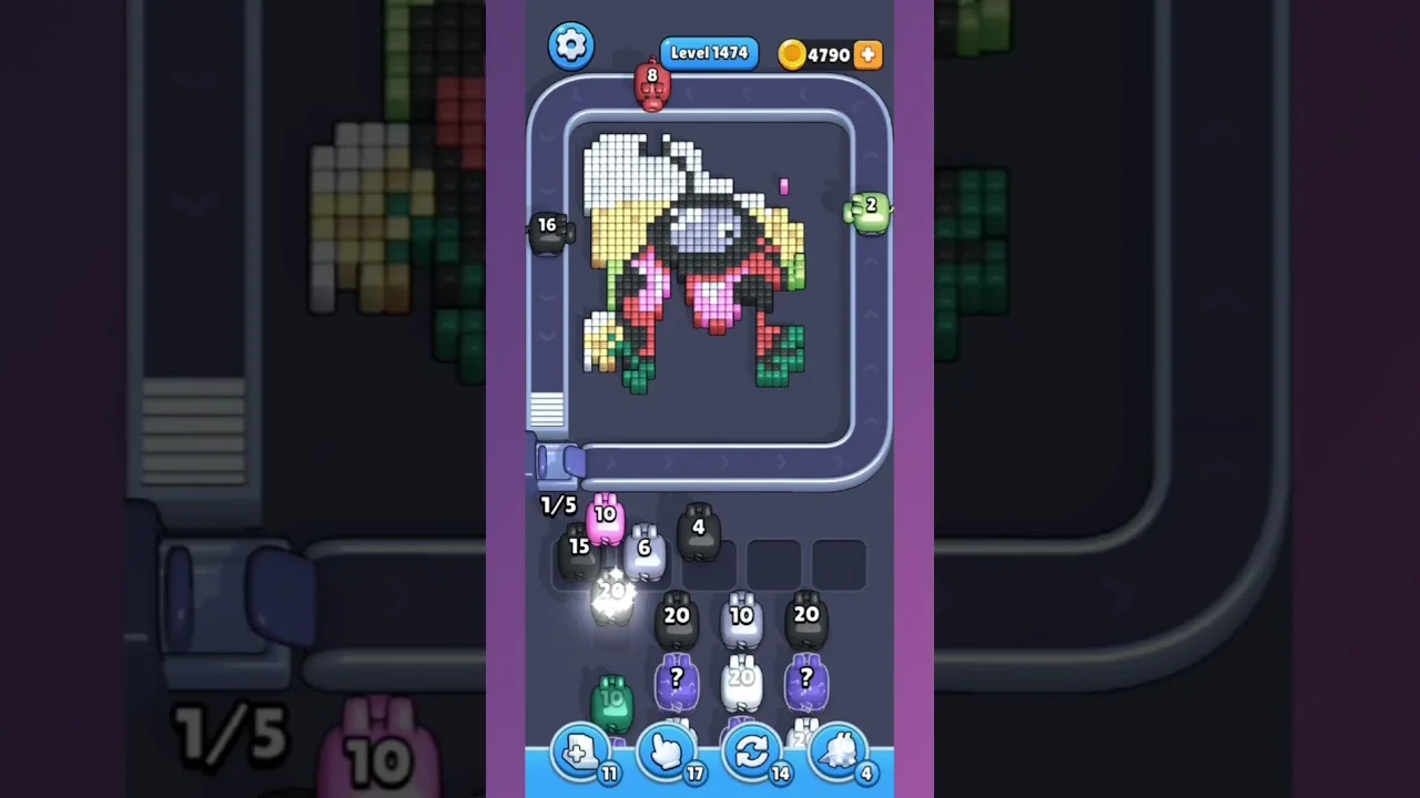 Pixel Flow Level 1474 Solution & Walkthrough Guide