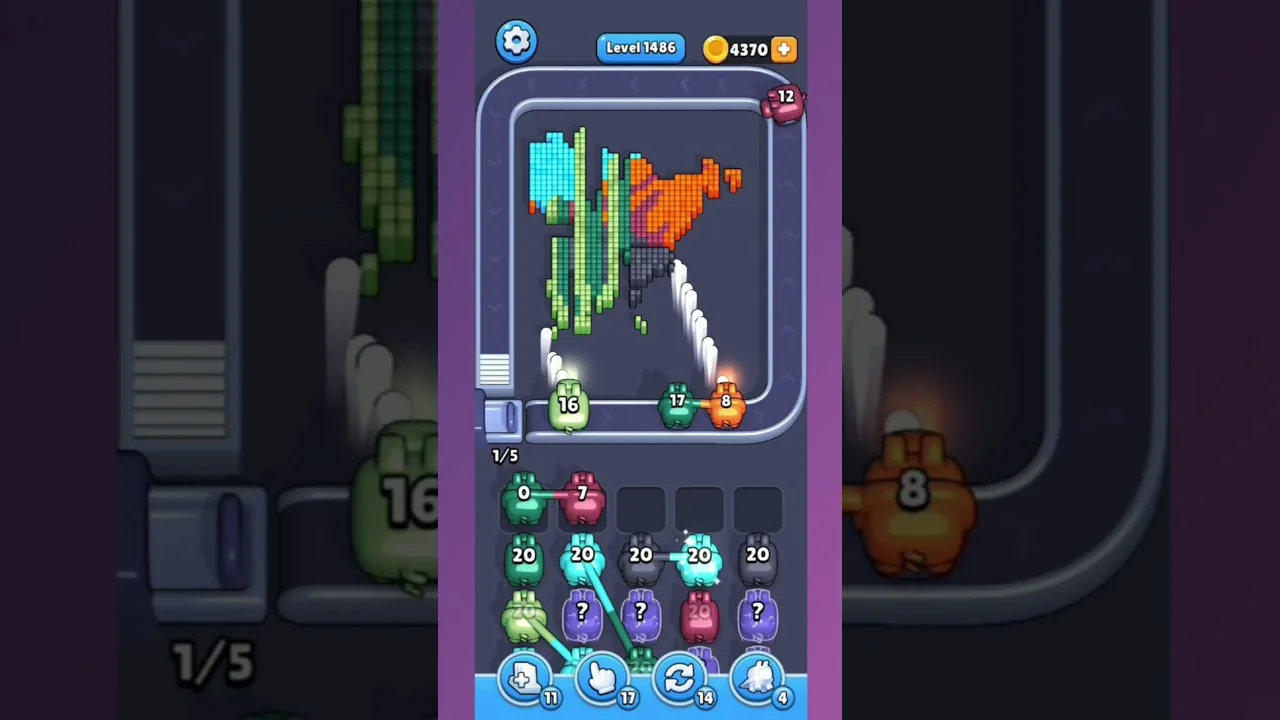 Pixel Flow Level 1486 Solution: Complete Walkthrough & Guide