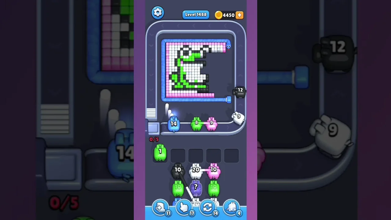 Pixel Flow Level 1488 Solution & Walkthrough Guide
