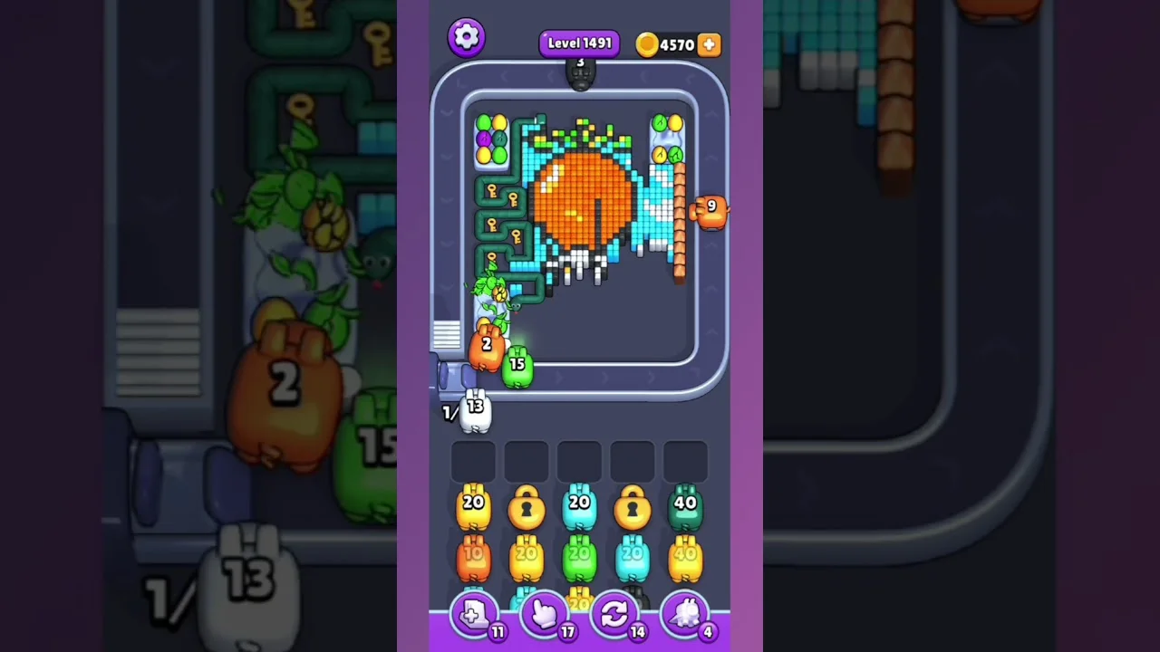 Pixel Flow Level 1491 Solution & Walkthrough Guide