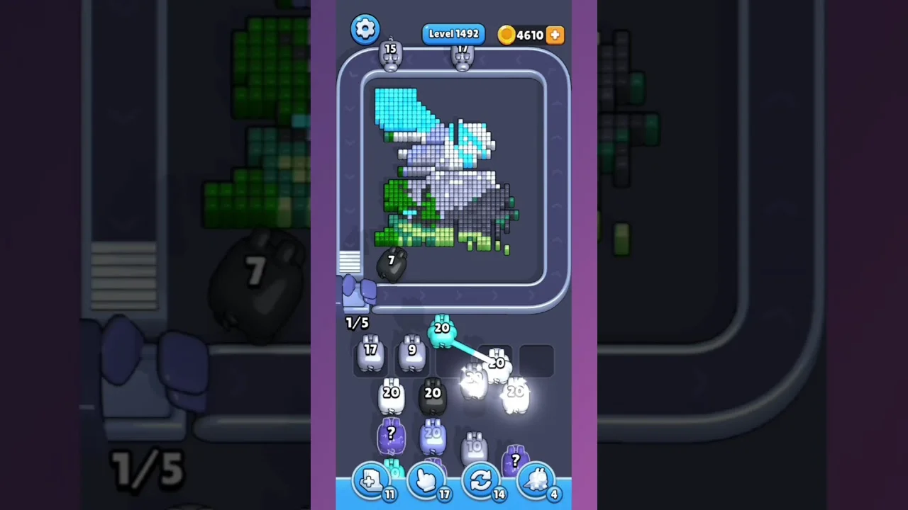 Pixel Flow Level 1492 Solution & Walkthrough Guide