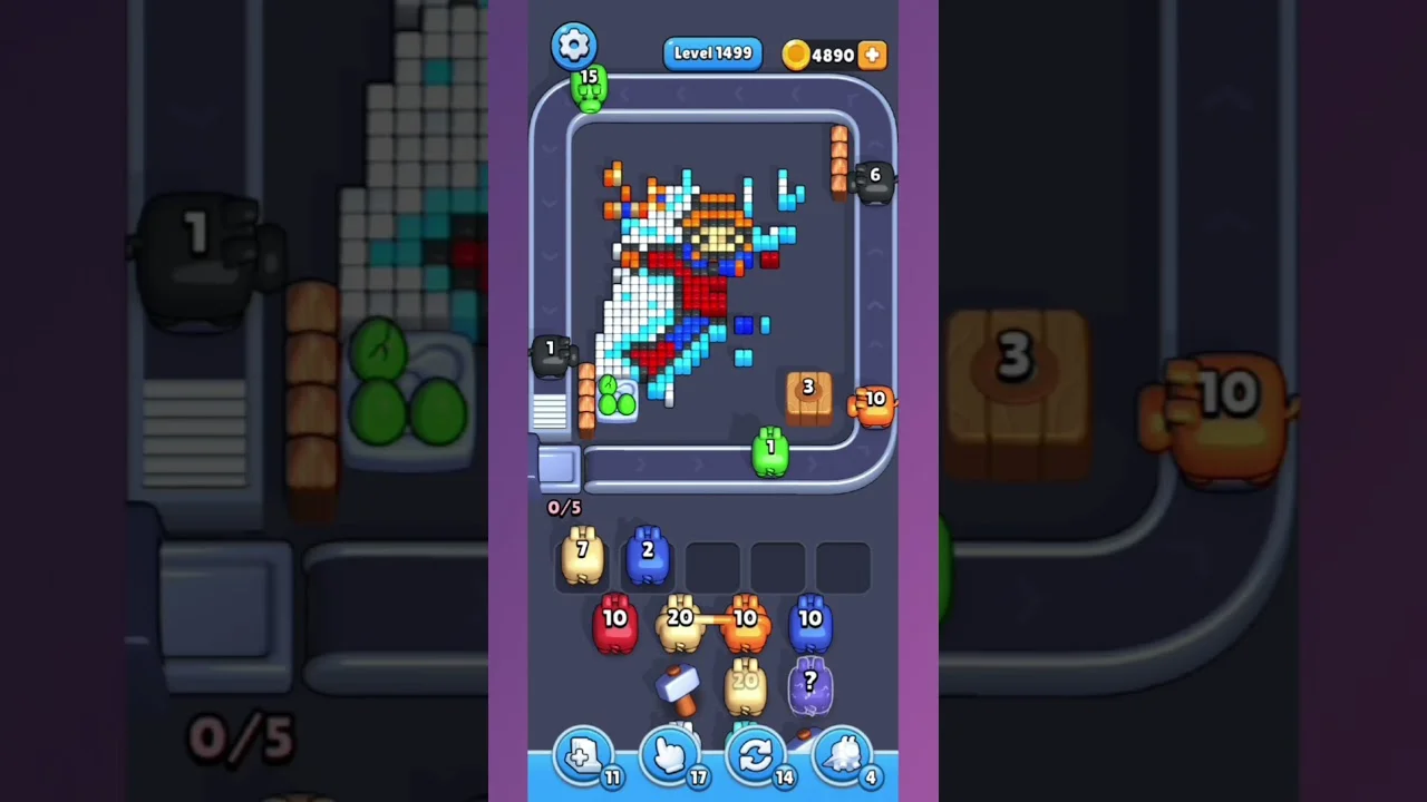 Pixel Flow Level 1499 Solution & Walkthrough Guide