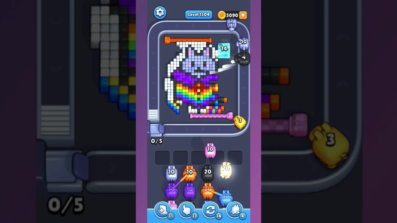 Pixel Flow Level 1504 Solution: Complete Walkthrough & Guide