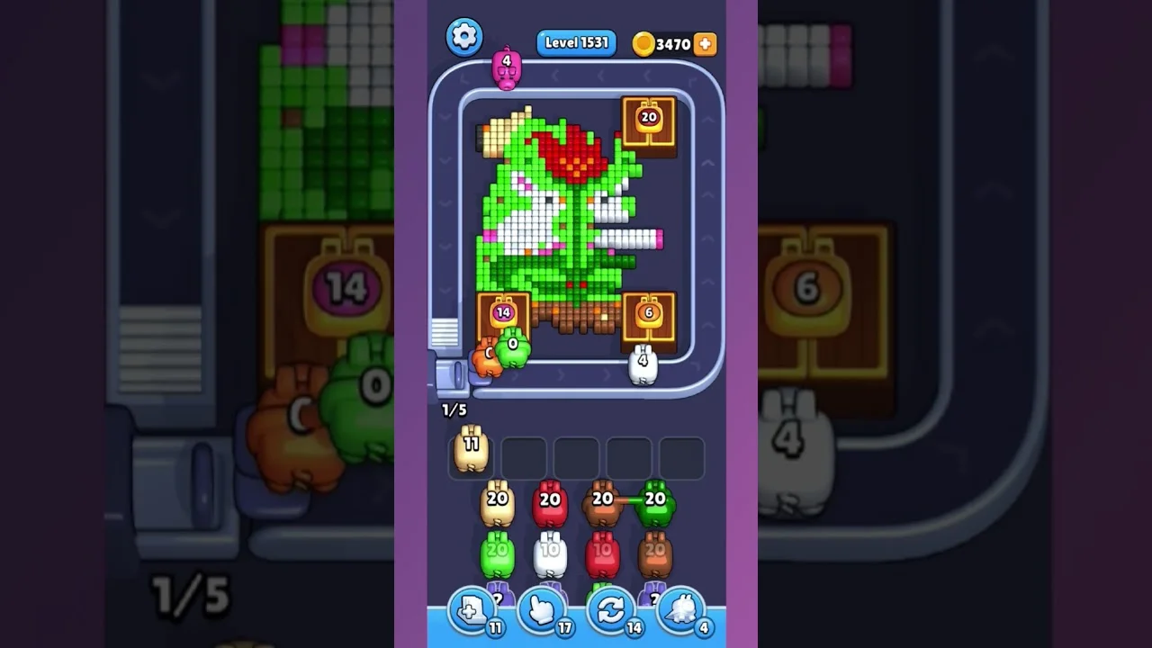 Pixel Flow Level 1531 Solution & Walkthrough Guide