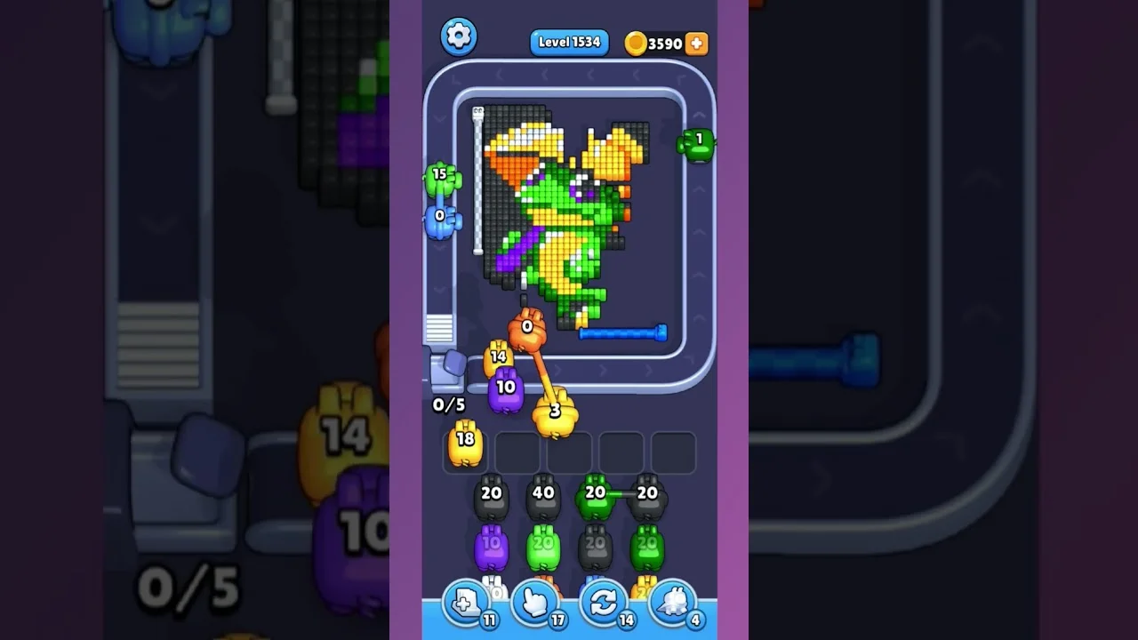 Pixel Flow Level 1533 Solution: Complete Walkthrough & Guide