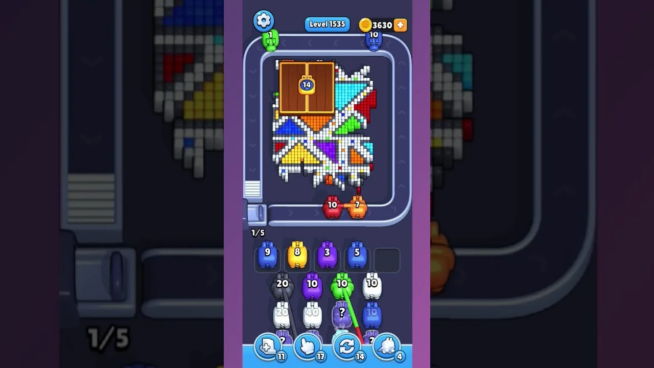 Pixel Flow Level 1534 Solution & Walkthrough Guide