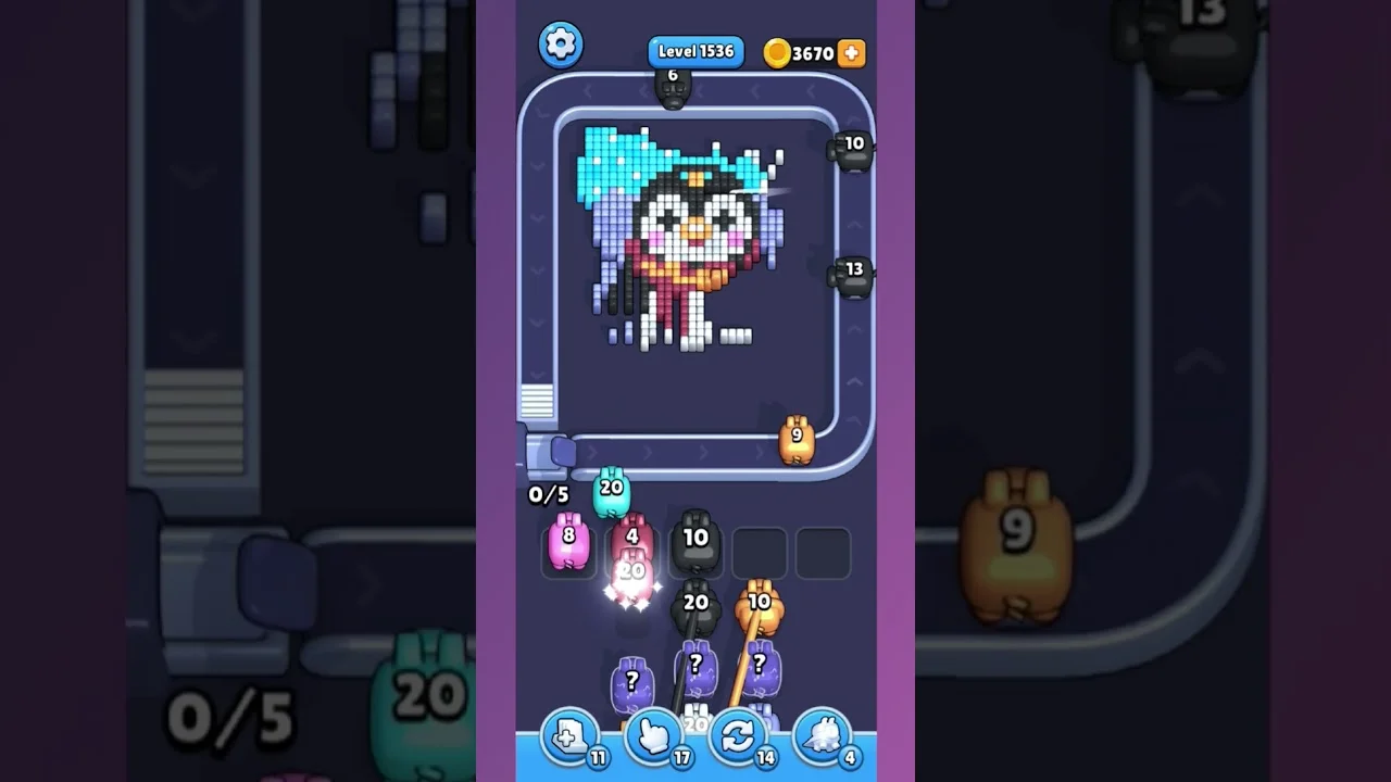 Pixel Flow Level 1535 Solution & Walkthrough Guide