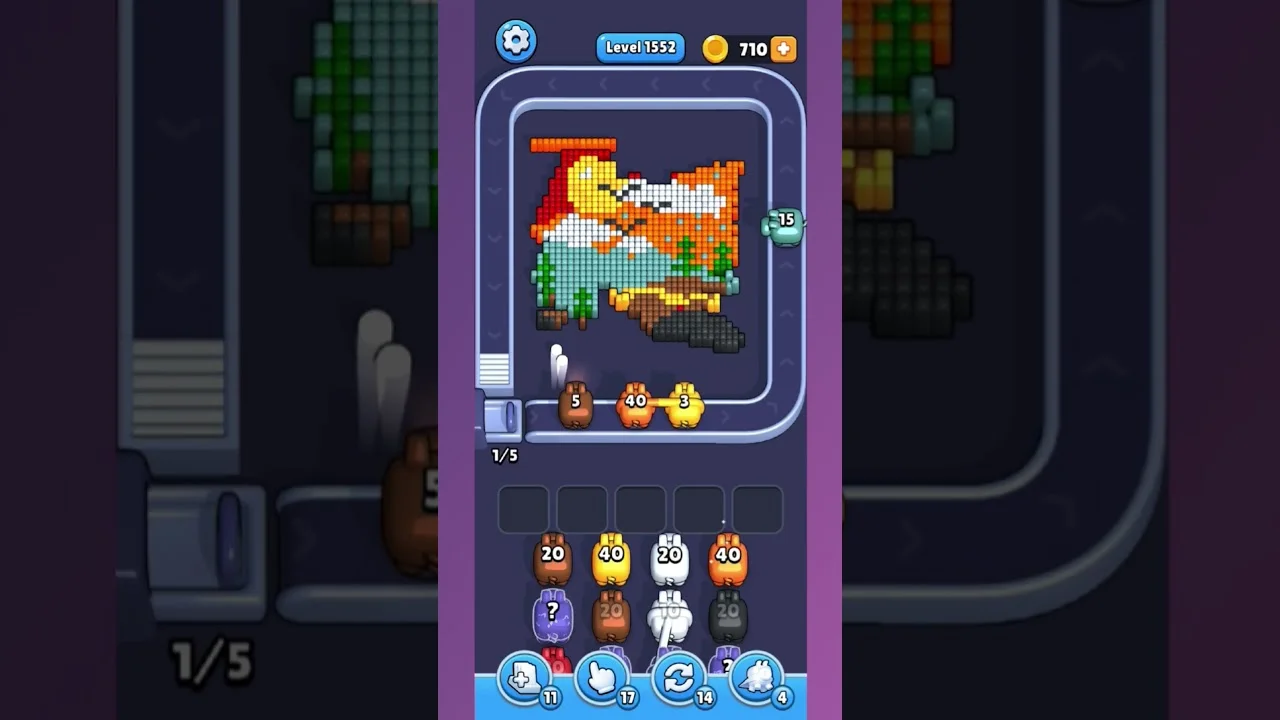Pixel Flow Level 1552 Solution & Walkthrough Guide