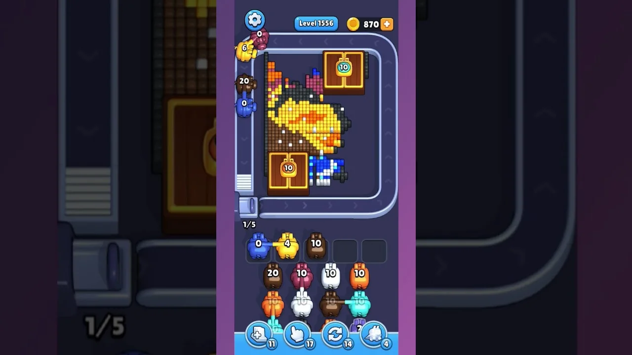 Pixel Flow Level 1556 Solution: Complete Walkthrough & Guide