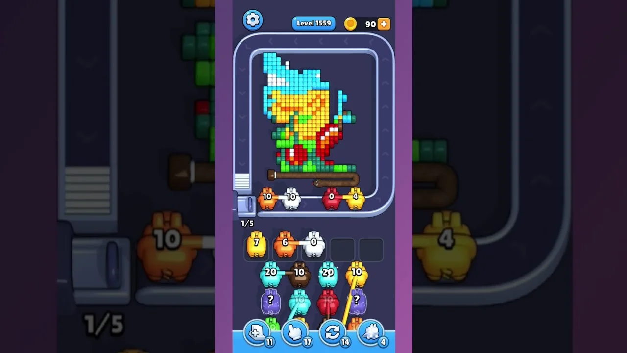 Pixel Flow Level 1559 Solution & Walkthrough Guide