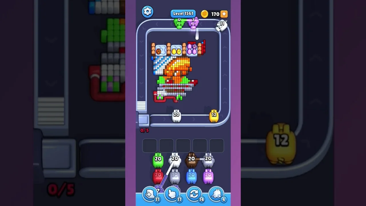 Pixel Flow Level 1561 Solution & Walkthrough Guide