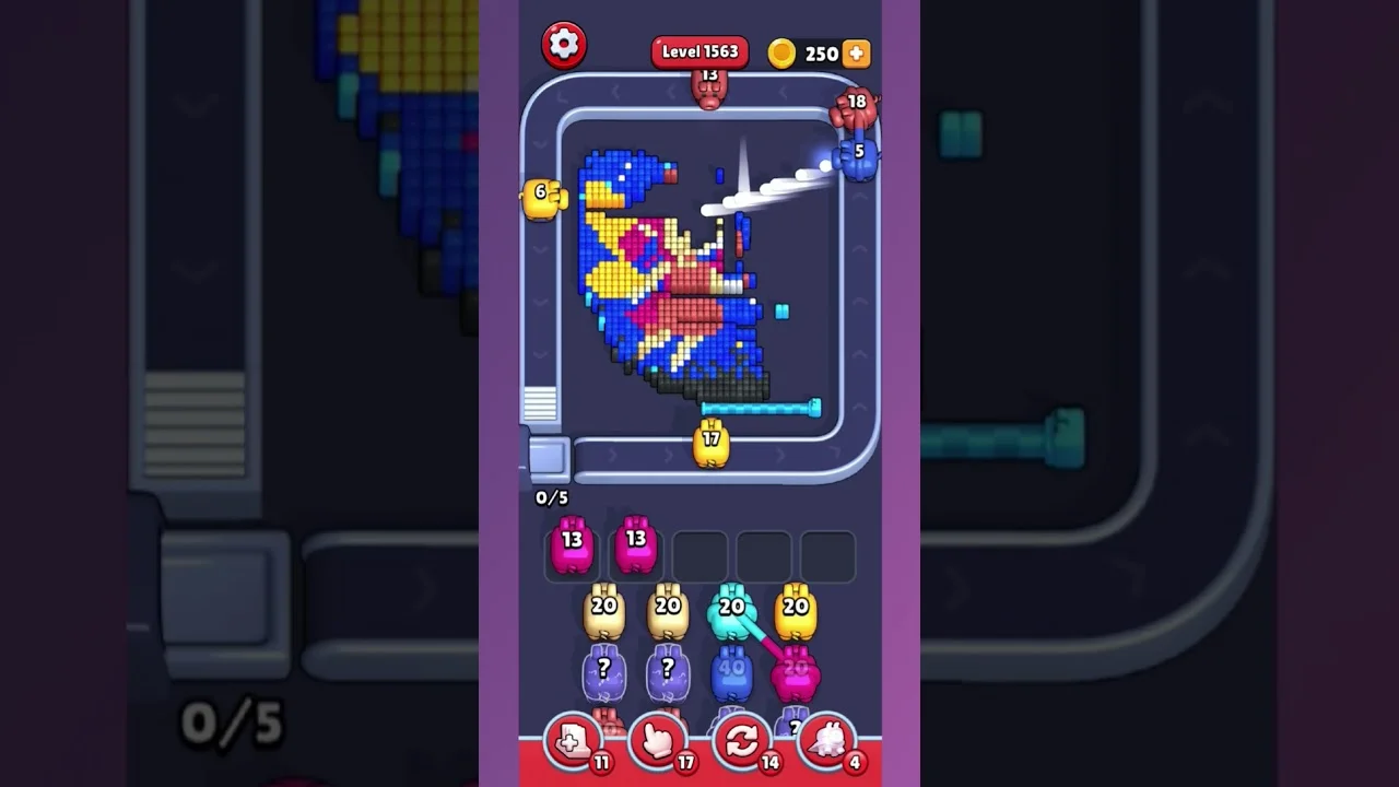Pixel Flow Level 1563 Solution & Walkthrough Guide