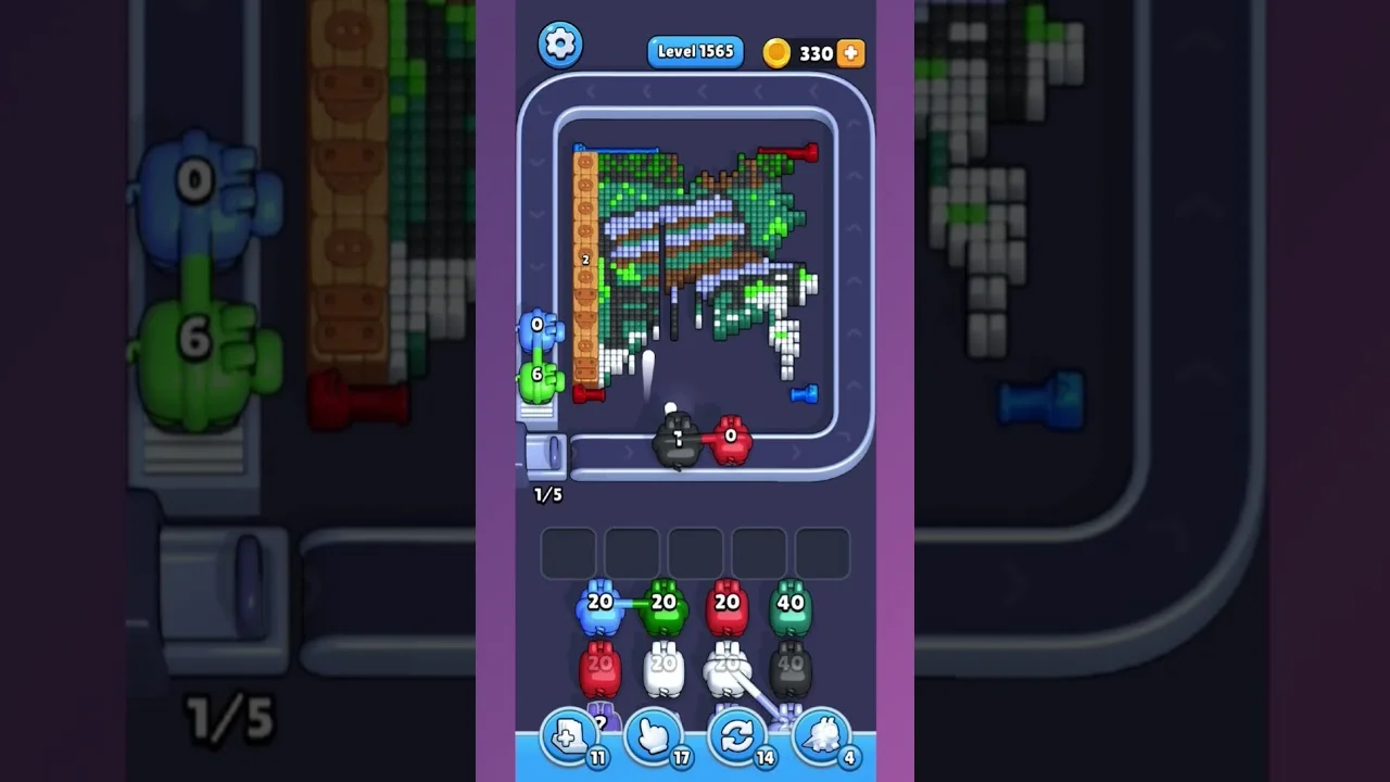 Pixel Flow Level 1565 Solution & Walkthrough Guide
