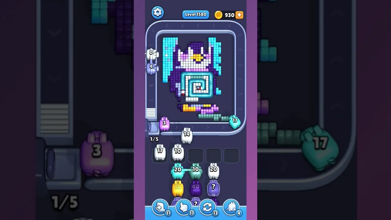 Pixel Flow Level 1580 Solution & Walkthrough Guide