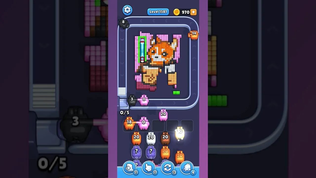 Pixel Flow Level 1581 Solution & Walkthrough Guide