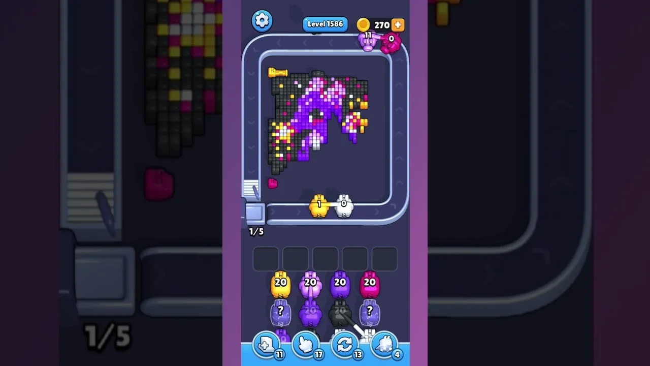 Pixel Flow Level 1586 Solution: Complete Walkthrough & Guide