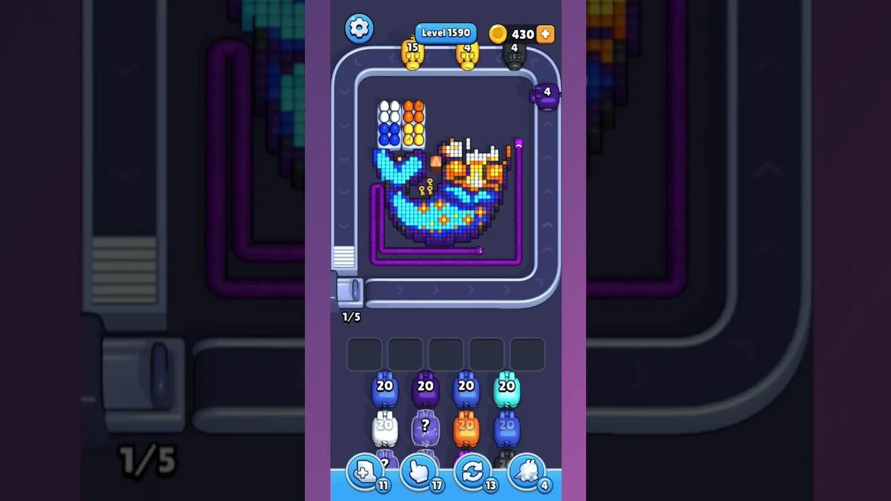 Pixel Flow Level 1590 Solution: Complete Walkthrough & Guide