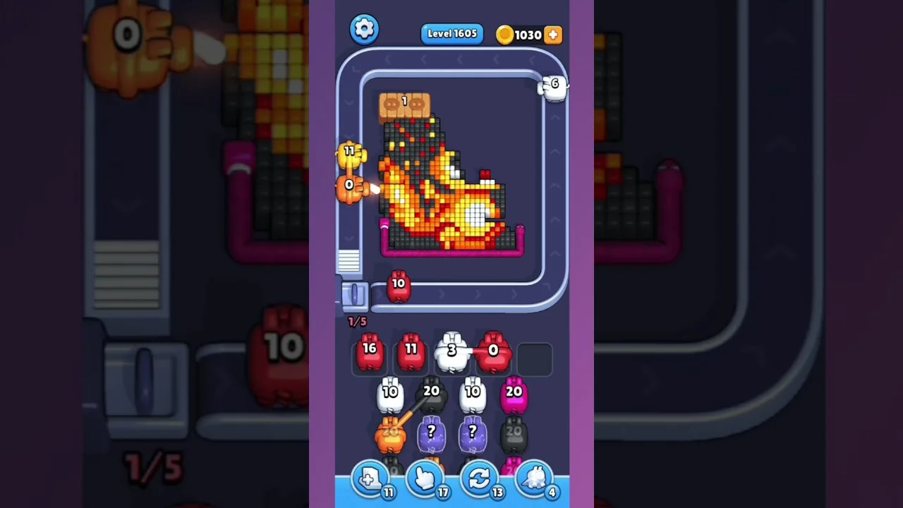 Pixel Flow Level 1605 Solution & Walkthrough Guide