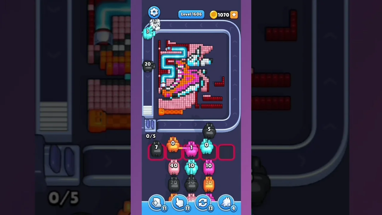 Pixel Flow Level 1606 Solution & Walkthrough Guide
