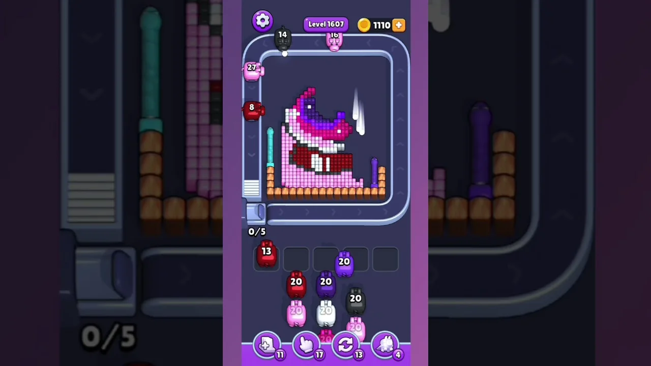 Pixel Flow Level 1607 Solution & Walkthrough Guide