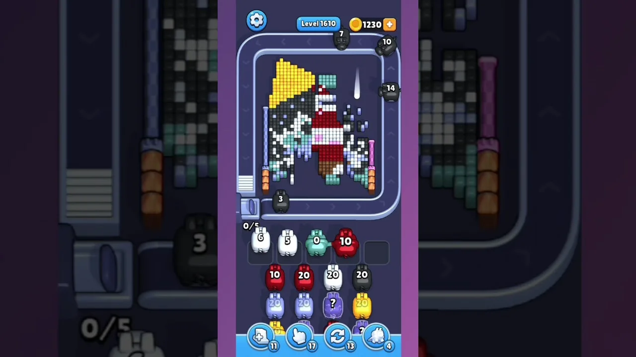 Pixel Flow Level 1610 Solution & Walkthrough Guide
