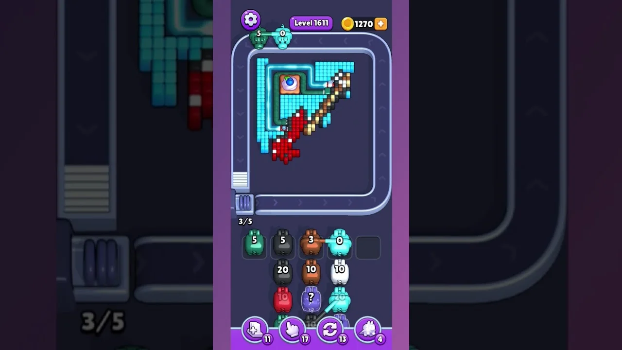 Pixel Flow Level 1611 Solution: Complete Walkthrough & Guide