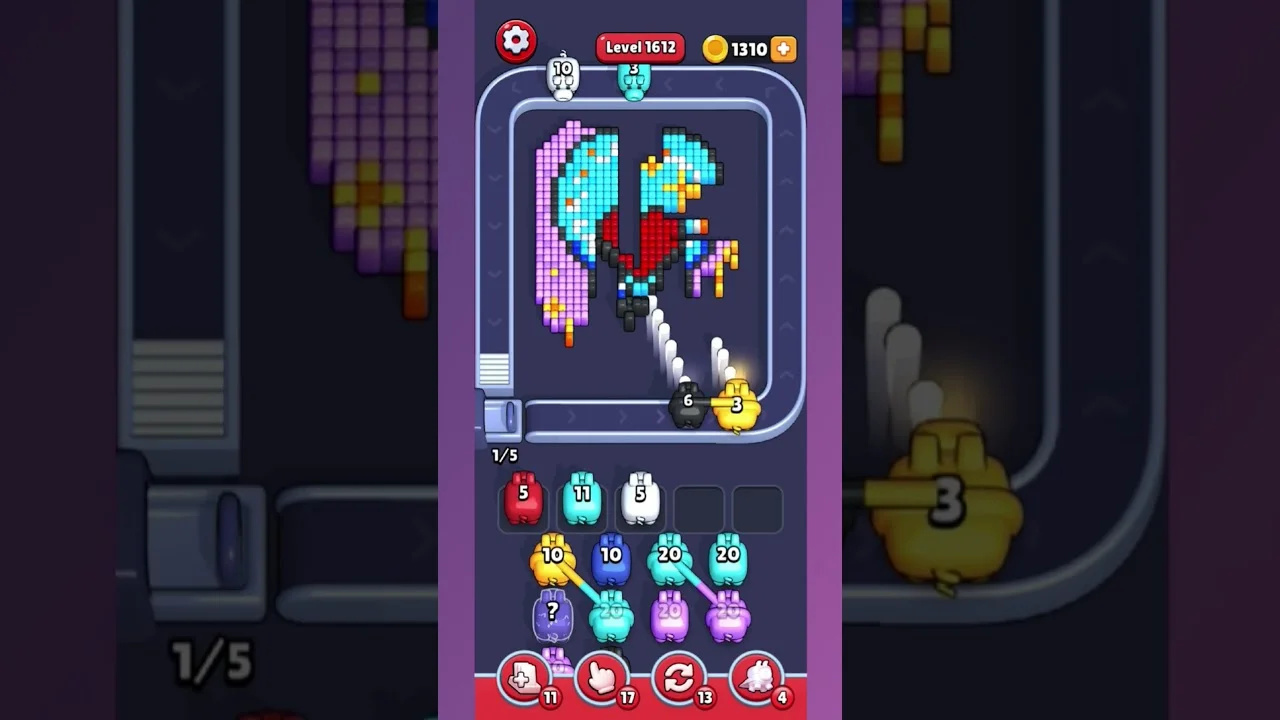 Pixel Flow Level 1612 Solution: Complete Walkthrough & Guide