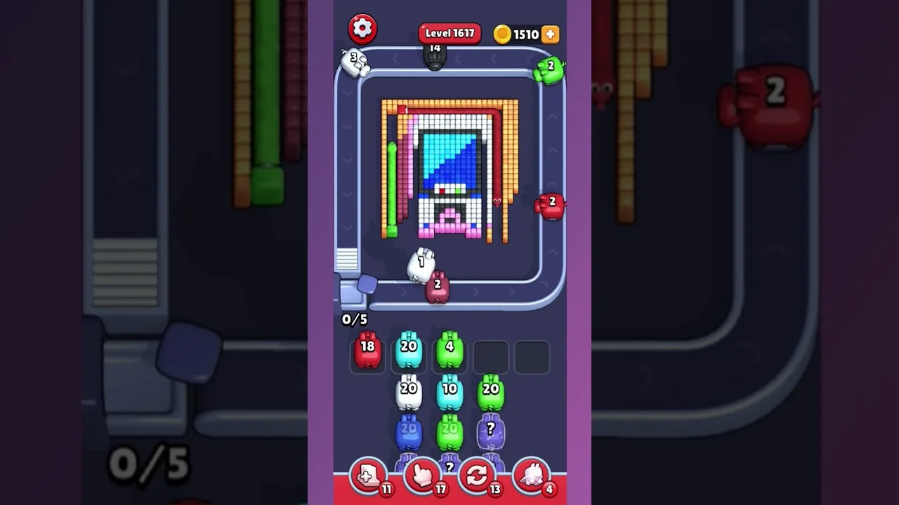 Pixel Flow Level 1617 Solution & Walkthrough Guide