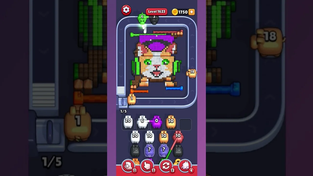 Pixel Flow Level 1623 Solution: Complete Walkthrough & Guide