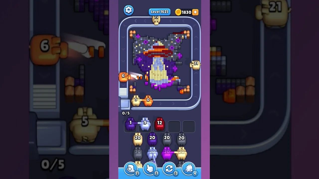 Pixel Flow Level 1625 Solution & Complete Walkthrough Guide