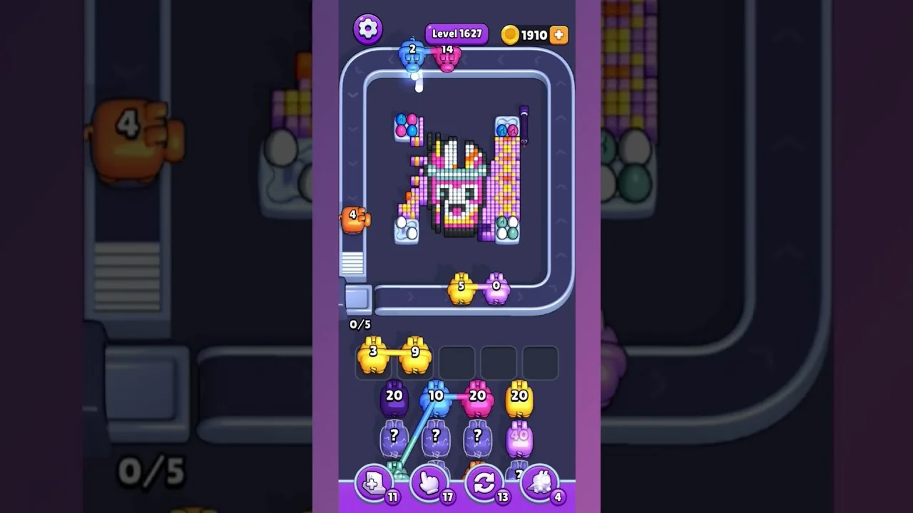 Pixel Flow Level 1627 Solution & Walkthrough Guide