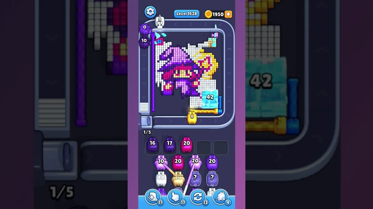 Pixel Flow Level 1628 Solution: Complete Walkthrough & Guide
