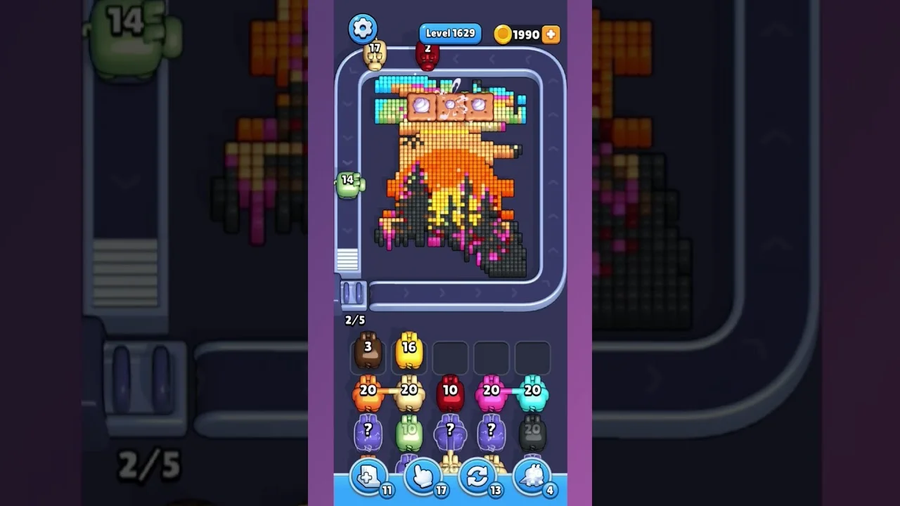 Pixel Flow Level 1629 Solution: Complete Walkthrough & Guide