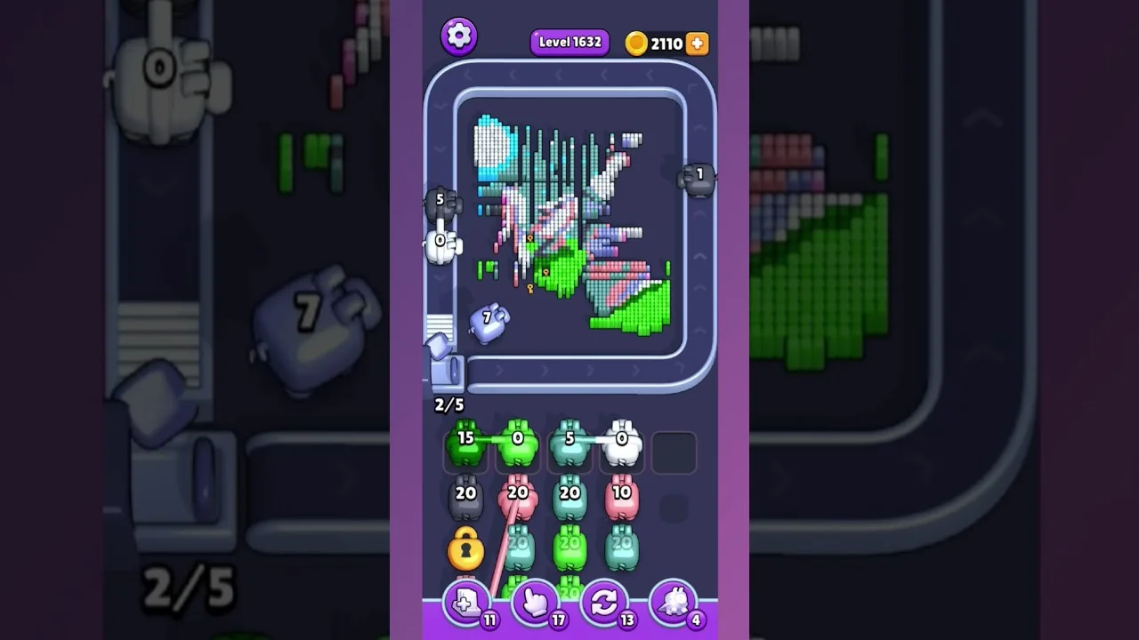 Pixel Flow Level 1632 Solution & Walkthrough Guide