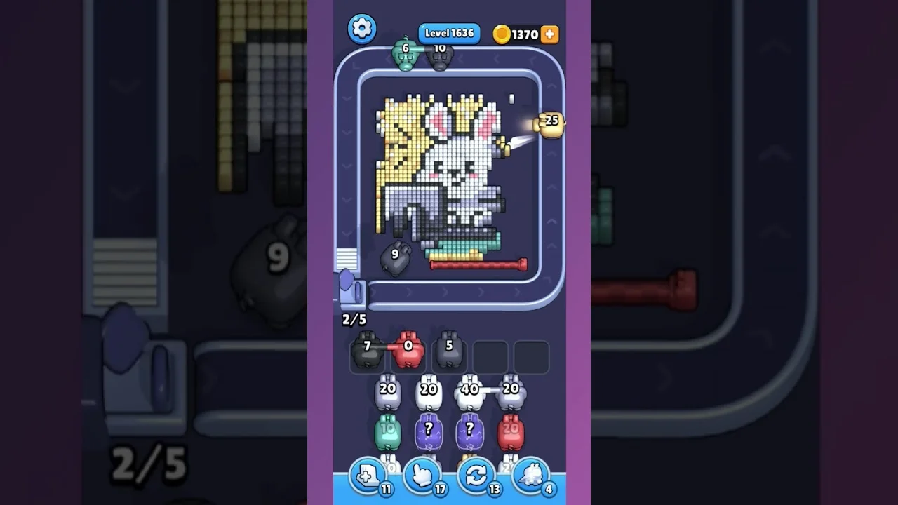 Pixel Flow Level 1636 Solution & Walkthrough Guide
