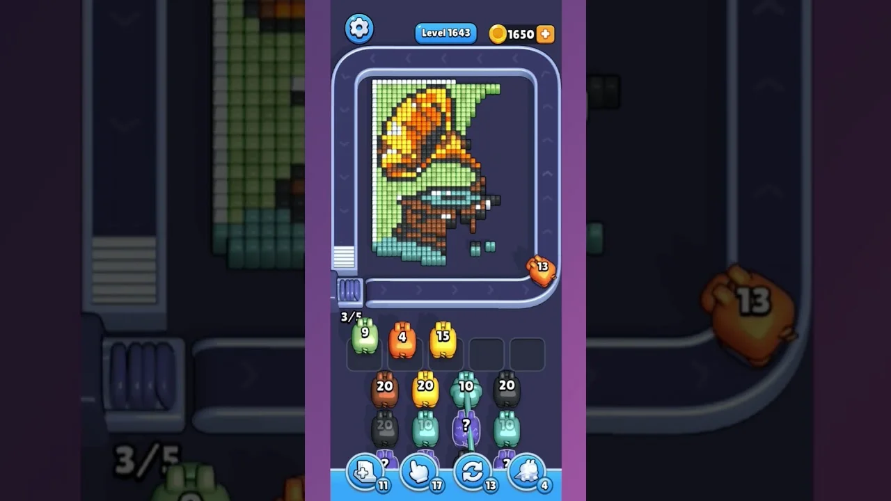 Pixel Flow Level 1643 Solution & Walkthrough Guide