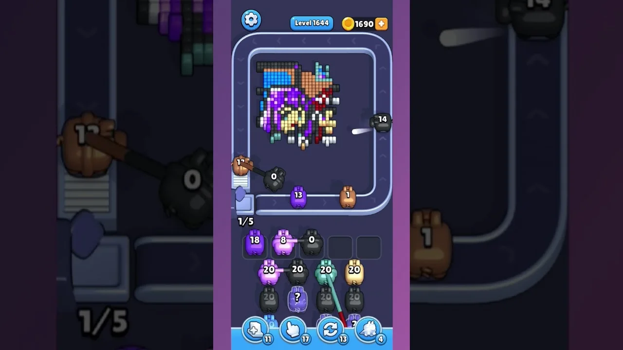Pixel Flow Level 1644 Solution: Complete Walkthrough & Guide