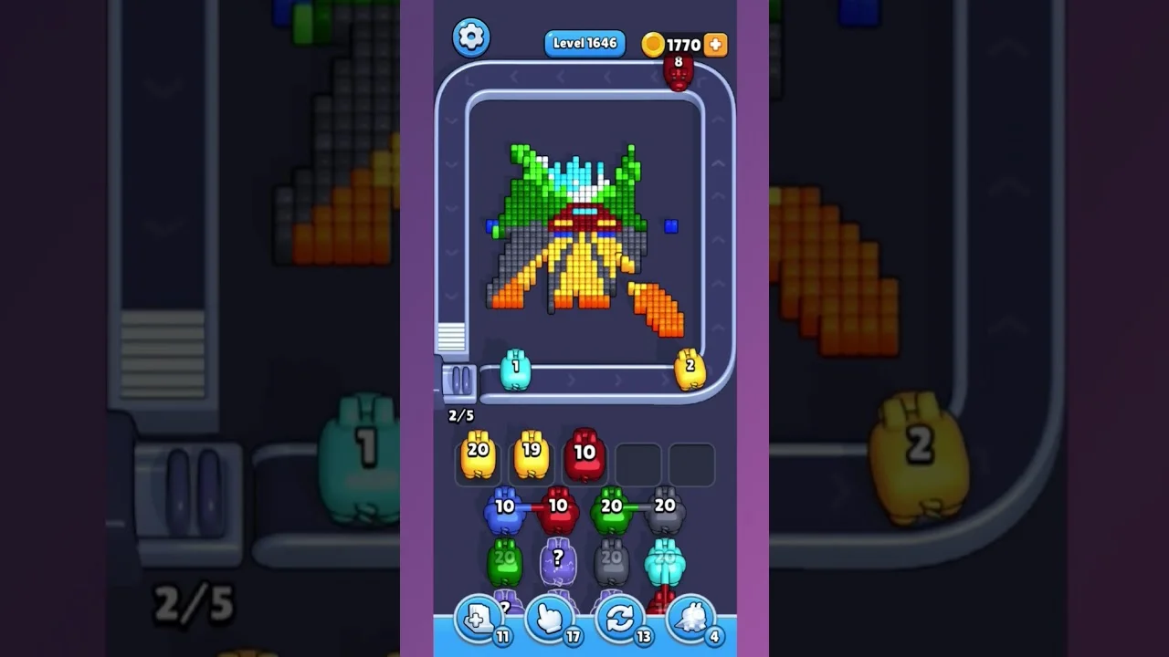 Pixel Flow Level 1646 Solution & Walkthrough Guide