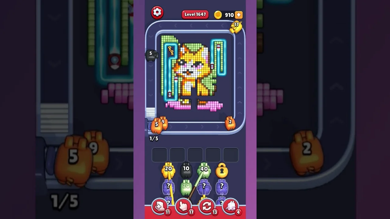 Pixel Flow Level 1647 Solution: Complete Walkthrough & Guide