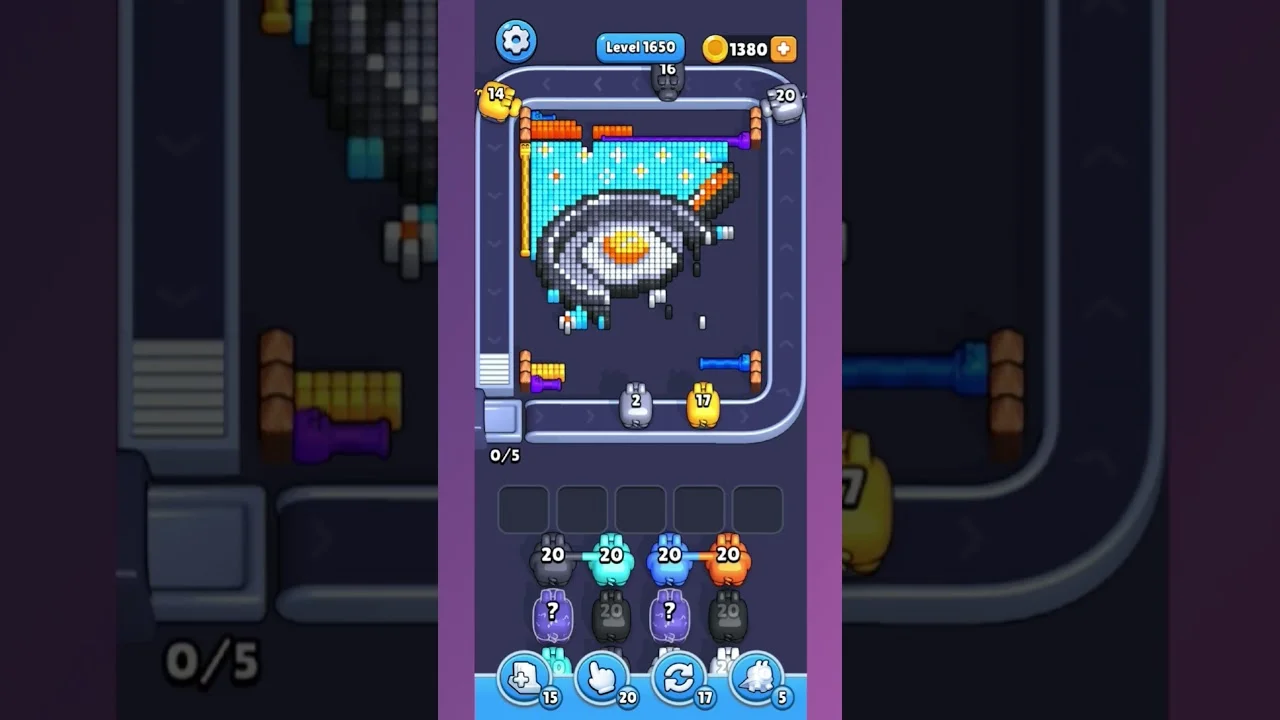 Pixel Flow Level 1650 Solution & Walkthrough Guide