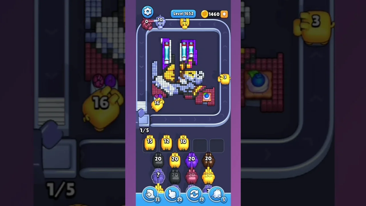 Pixel Flow Level 1652 Solution & Walkthrough Guide