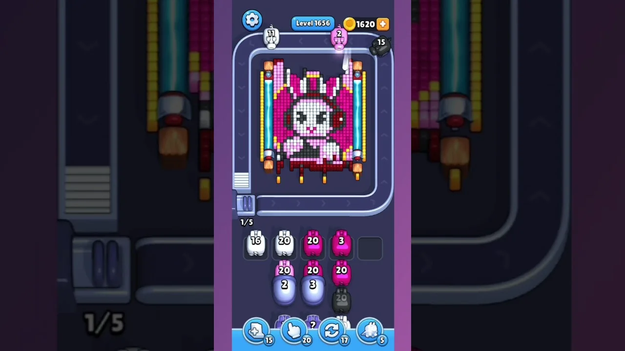 Pixel Flow Level 1656 Solution & Walkthrough Guide