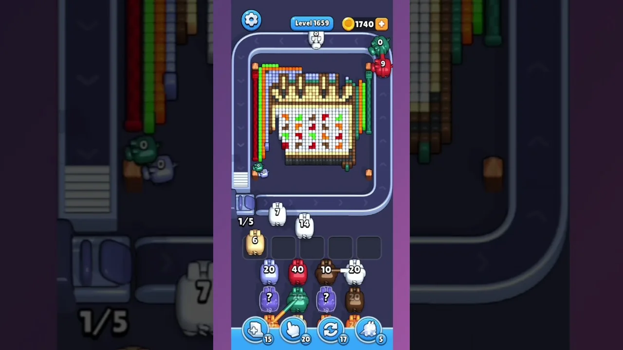 Pixel Flow Level 1659 Solution & Walkthrough Guide