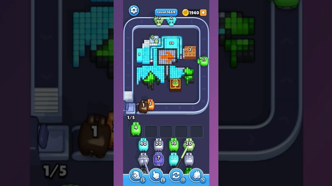 Pixel Flow Level 1664 Solution & Walkthrough Guide