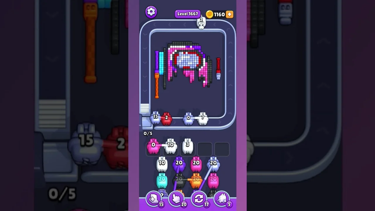 Pixel Flow Level 1667 Solution: Complete Walkthrough & Guide