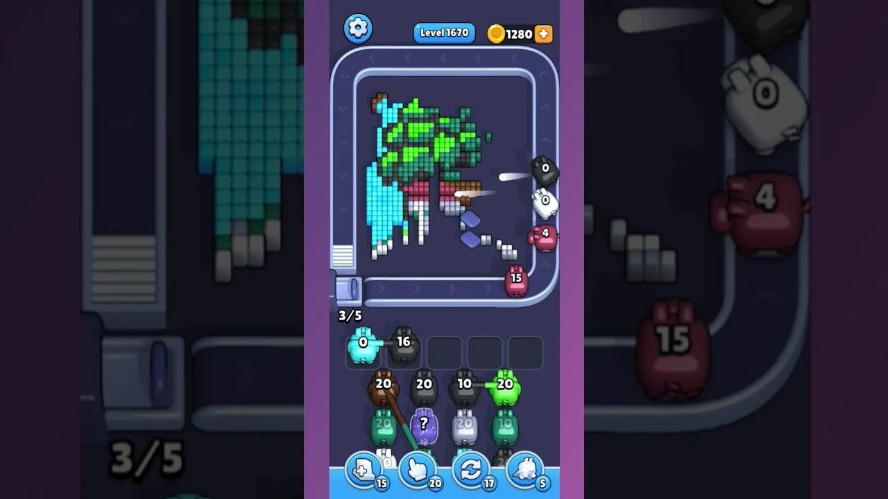 Pixel Flow Level 1670 Solution & Walkthrough Guide